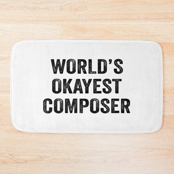 Item preview, World's Okayest composer Shirt, Funny composer Dad Husband Womens Boyfriend Birthday Christmas Gift idea designed and sold by xlnv.