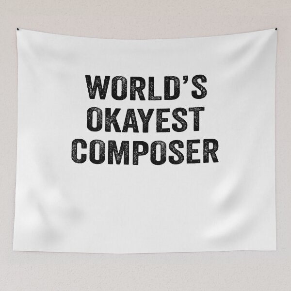 Item preview, World's Okayest composer Shirt, Funny composer Dad Husband Womens Boyfriend Birthday Christmas Gift idea designed and sold by xlnv.