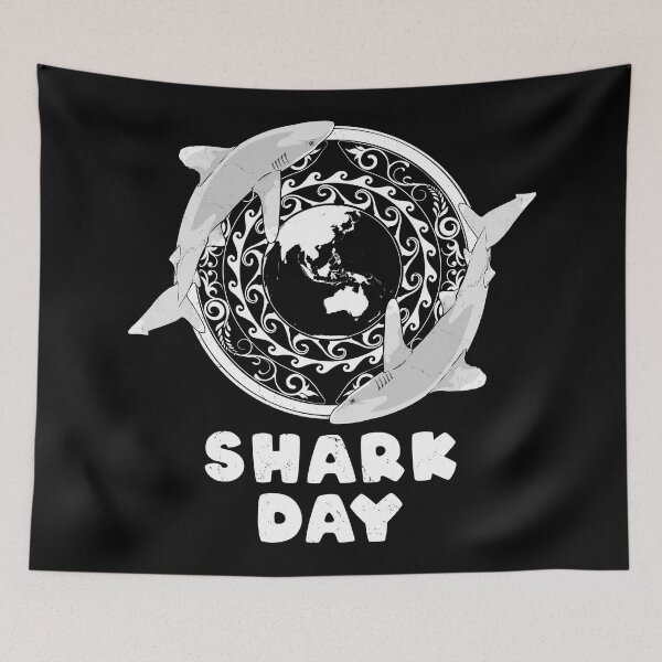 Item preview, Oceanic Whitetip Shark Day designed and sold by NicGrayGraphic.