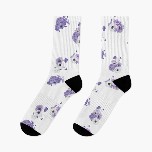 Item preview, Watercolor Purple Flowers - Rose, Poppy, Garden Flowers designed and sold by silviaol.