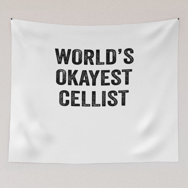 Item preview, World's Okayest cellist Shirt, Funny cellist Dad Husband Womens Boyfriend Birthday Christmas Gift idea designed and sold by xlnv.