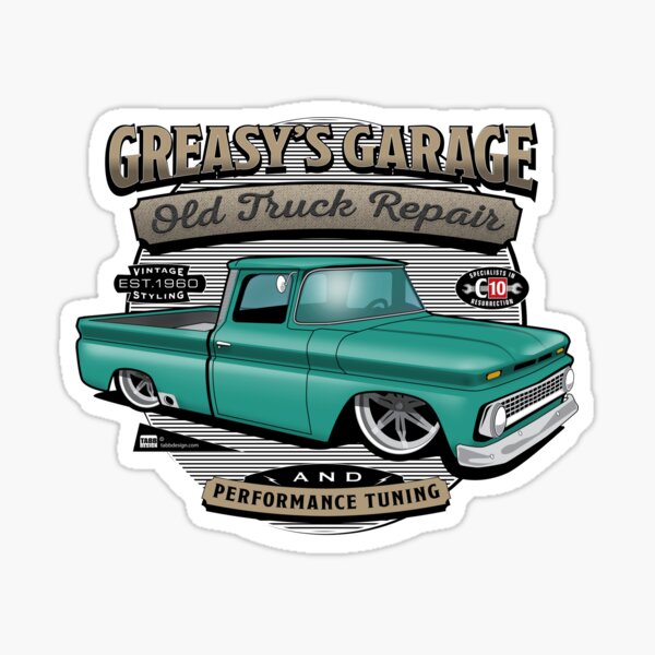 Item preview, Greasy's Garage Green Design designed and sold by tabbdesign.