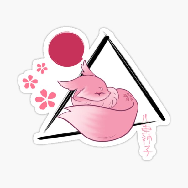 Yae Miko Fox Edited Sticker For Sale By Dasswe Redbubble 