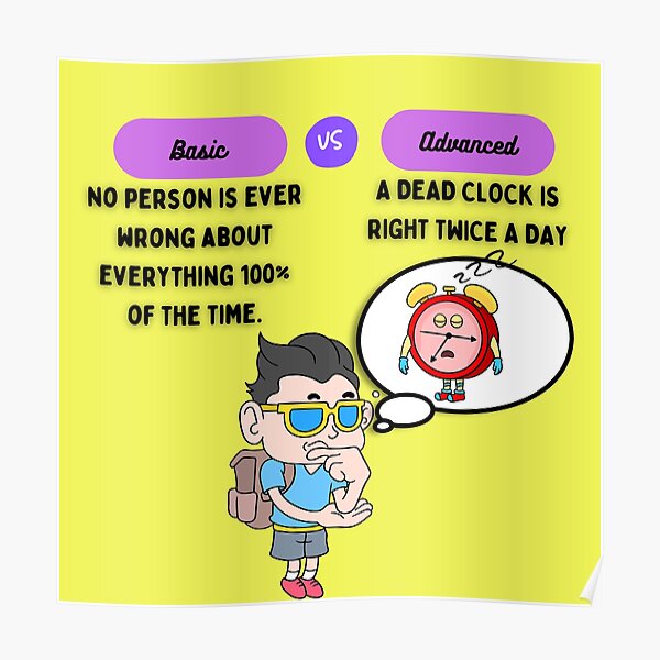 "Advanced English Idioms A DEAD (STOPPED) CLOCK IS RIGHT TWICE A DAY