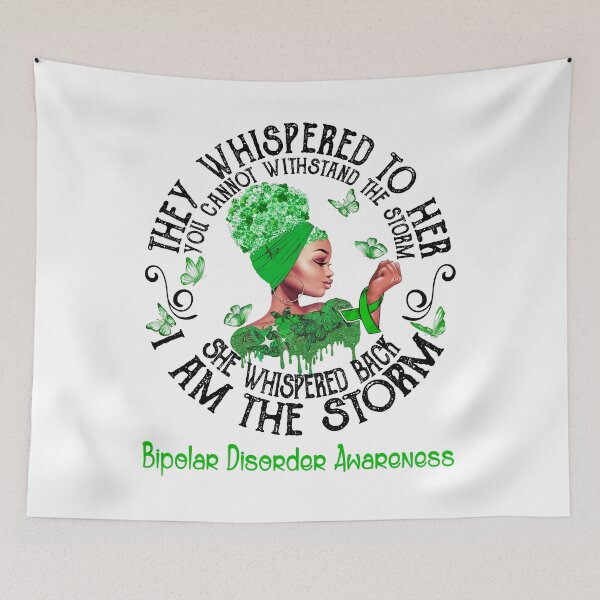 Item preview, Black Girl I Am The Storm Bipolar Disorder Awareness designed and sold by Mnrshirley.