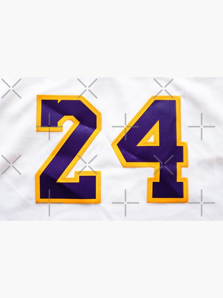 24 Kobe Lakers jersey number Poster for Sale by rodentpad Redbubble