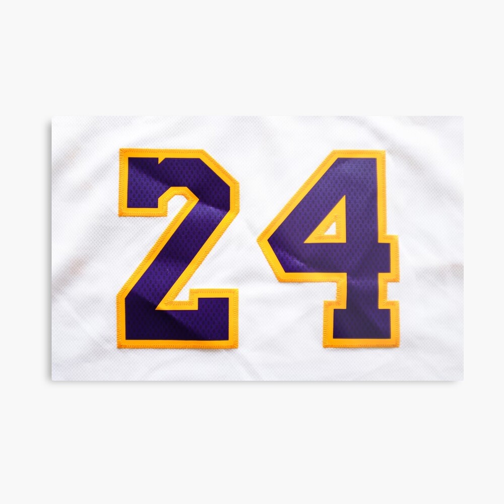 24 Kobe Lakers jersey number Poster for Sale by rodentpad Redbubble