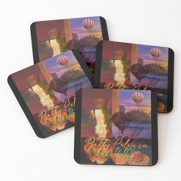 Item preview, Pretty Colors In The Sky Hot Air Balloons Colorful Digital Design designed and sold by EarthArtDesigns.