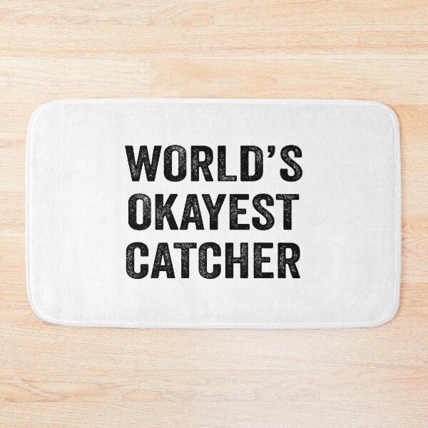 Item preview, World's Okayest catcher Shirt, Funny catcher Dad Husband Womens Boyfriend Birthday Christmas Gift idea designed and sold by xlnv.