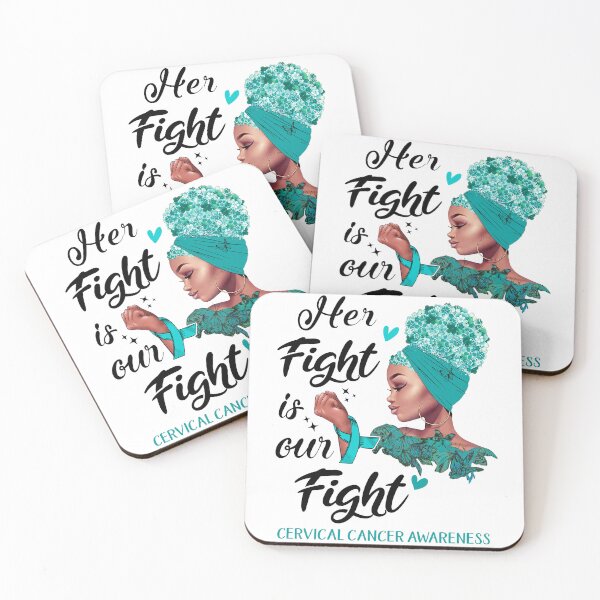 Item preview, Cervical Cancer Awareness - Her Fight is Our Fight designed and sold by RidnerStore.