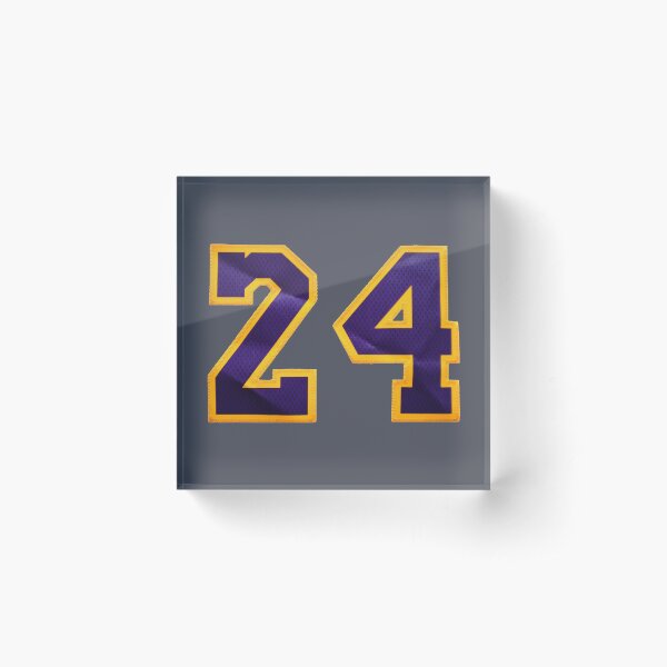 Item preview, #24 Kobe Lakers jersey number (Transparent) designed and sold by rodentpad.