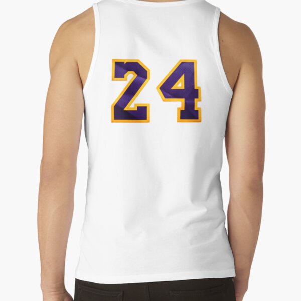 24 Kobe Lakers jersey number (Transparent) Art Board Print for