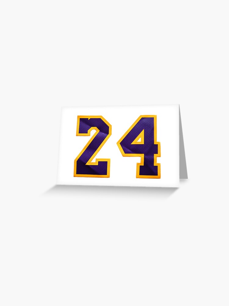 24 Kobe Lakers jersey number (Transparent)