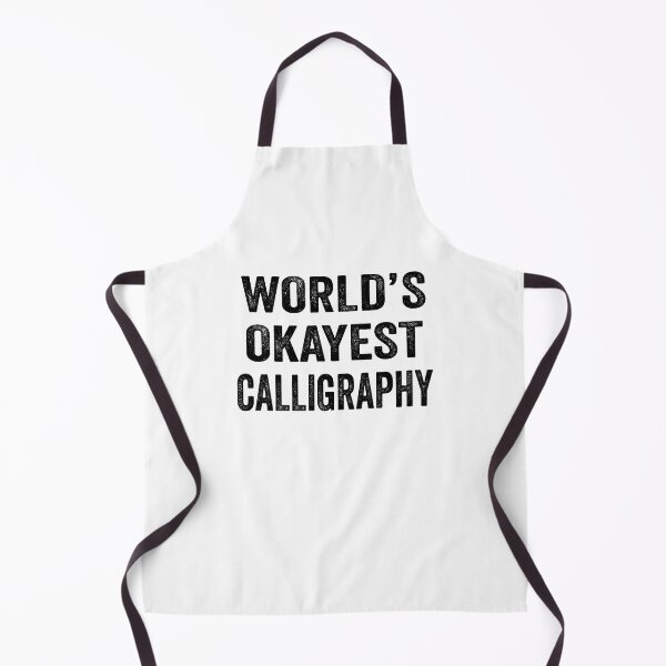 Item preview, World's Okayest calligraphy Shirt, Funny calligraphy Dad Husband Womens Boyfriend Birthday Christmas Gift idea designed and sold by xlnv.