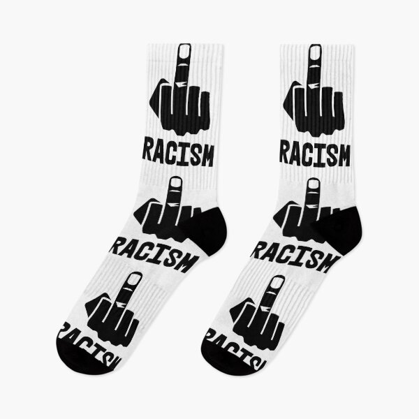 Item preview, F*CK RACISM - censored with middle finger (black) designed and sold by Thelittlelord.