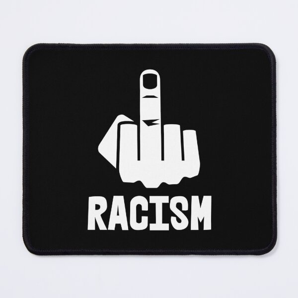 Item preview, F*CK RACISM - censored with middle finger (white) designed and sold by Thelittlelord.