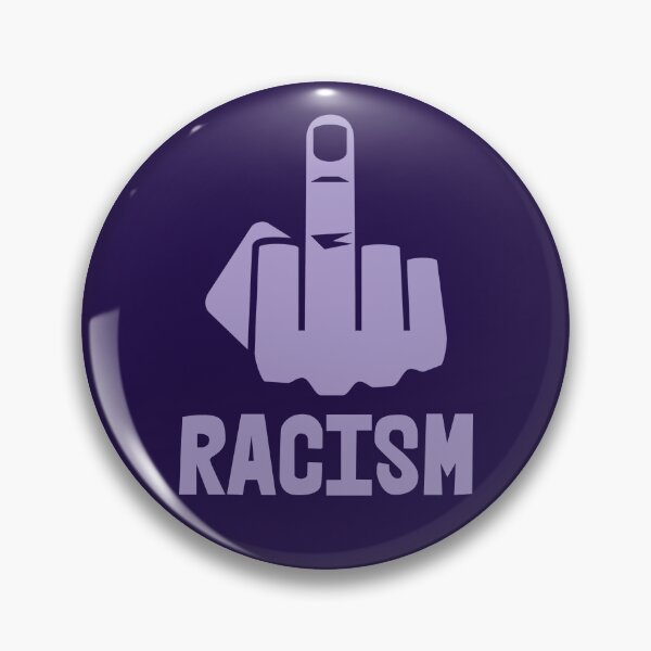 Item preview, F*CK RACISM - censored with middle finger (lavender) designed and sold by Thelittlelord.