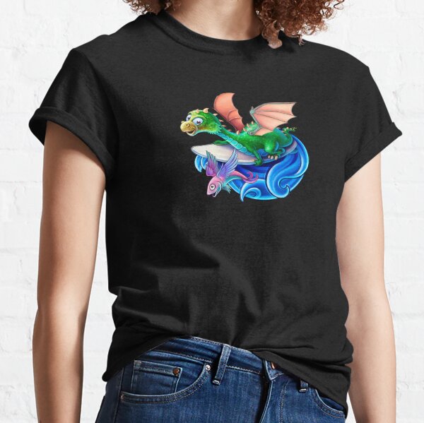 Surfing Dragon Classic T-Shirt