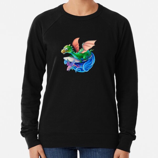 Surfing Dragon Lightweight Sweatshirt