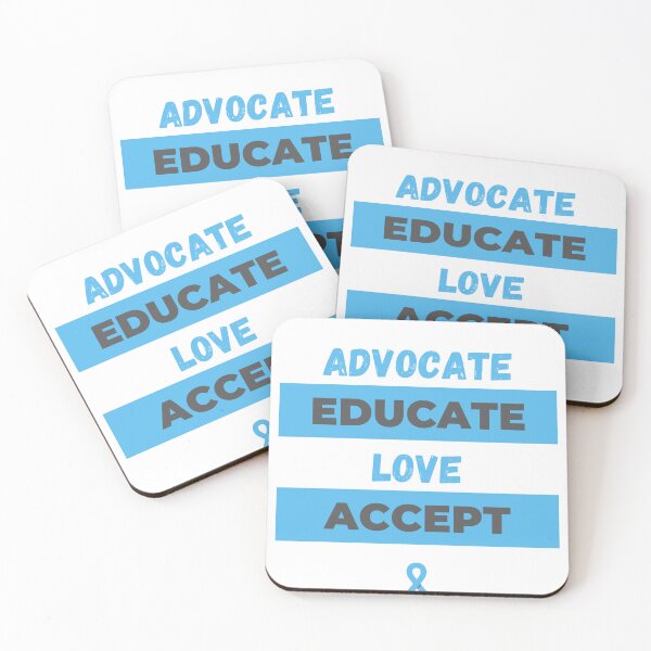Item preview, ADVOCATE EDUCATE LOVE ACCEPT AUTISM AWARENESS T-shirt designed and sold by Ssirshop.