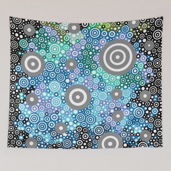 Item preview, Abstract Circular Blue Colored Light designed and sold by Pierre Bernard Jr.