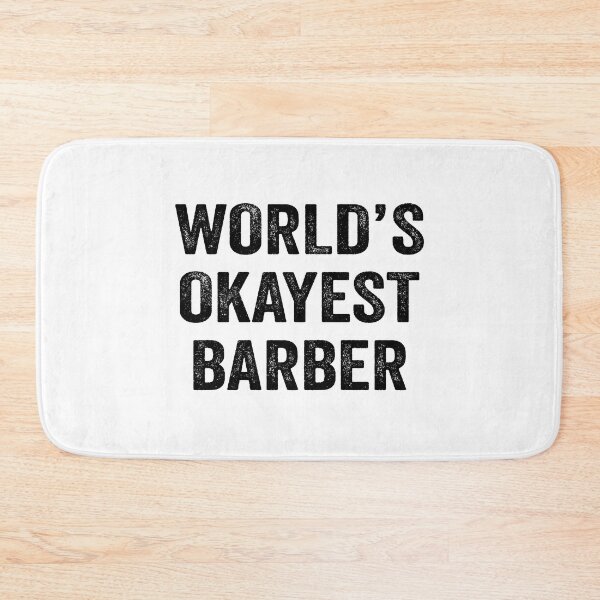 Item preview, World's Okayest barber Shirt, Funny barber Dad Husband Womens Boyfriend Birthday Christmas Gift idea designed and sold by xlnv.