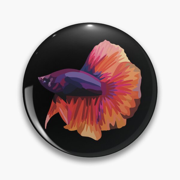 Item preview, Sunset Colored Betta Fish - Digital Art designed and sold by TLGdrawings.