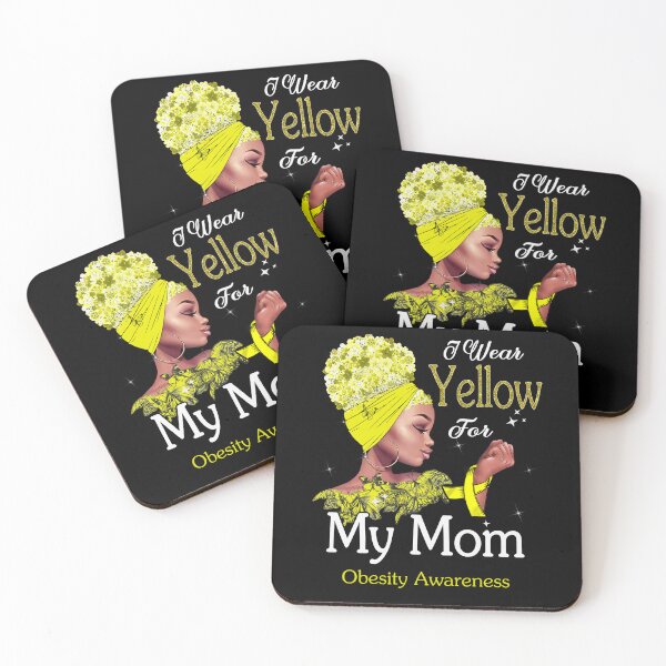 Item preview, Obesity Awareness Black Girl I Wear Yellow For My Mom designed and sold by tenjun16.