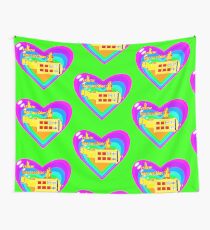 WE ALL LIVE IN A YELLOW TIME MACHINE Wall Tapestry