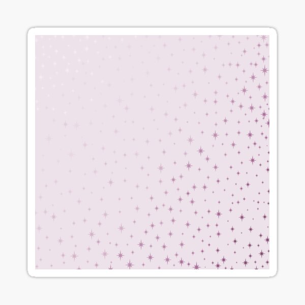 Falling Stars in Mauve Sticker