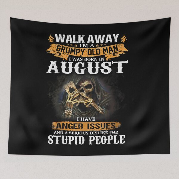 Item preview, Walk Away Im A Grumpy old man I Was born in August designed and sold by TamYork.