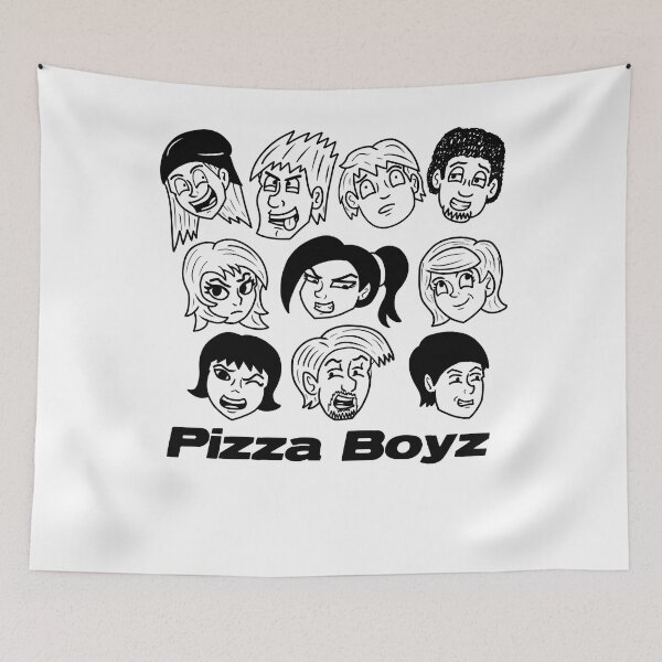 Item preview, Christmas Holiday Pizza Boyz Comic Heads Retro Wave designed and sold by Pottscurtis770.