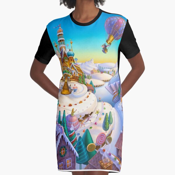 The Nutcracker Land of Sweets Graphic T-Shirt Dress