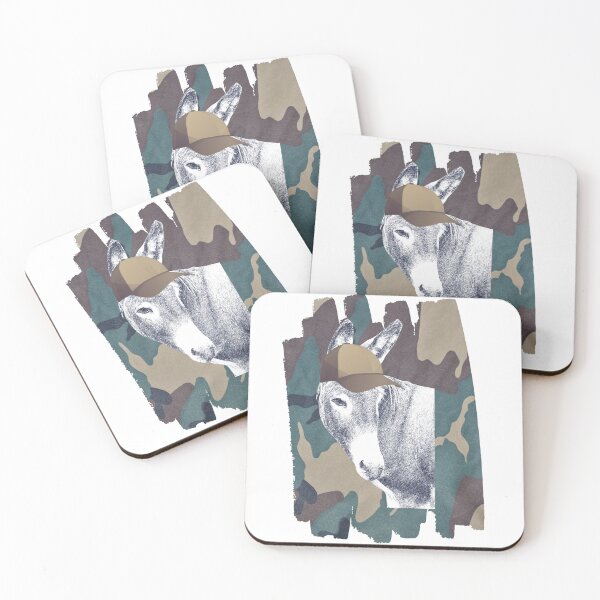 Item preview, Cute donkey and camo designed and sold by cowgirltracie.