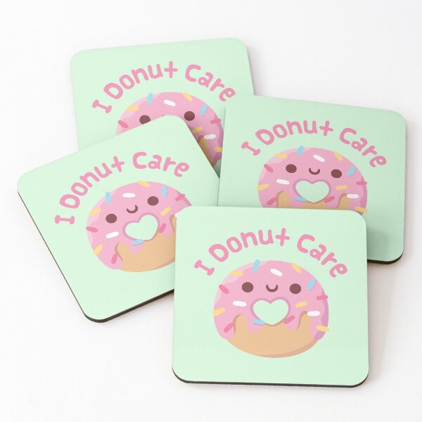 Item preview, I Donut Care, Cute and Funny Doughnut designed and sold by rustydoodle.