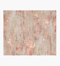 Rose gold Genoa marble Photographic Print