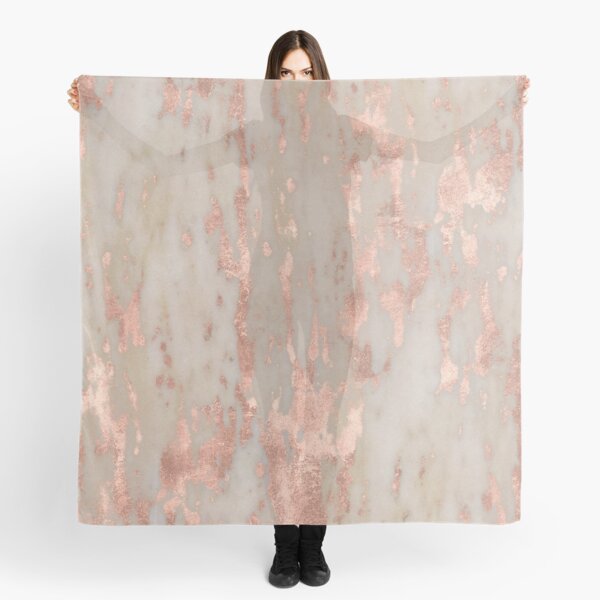 Rose gold Genoa marble Scarf