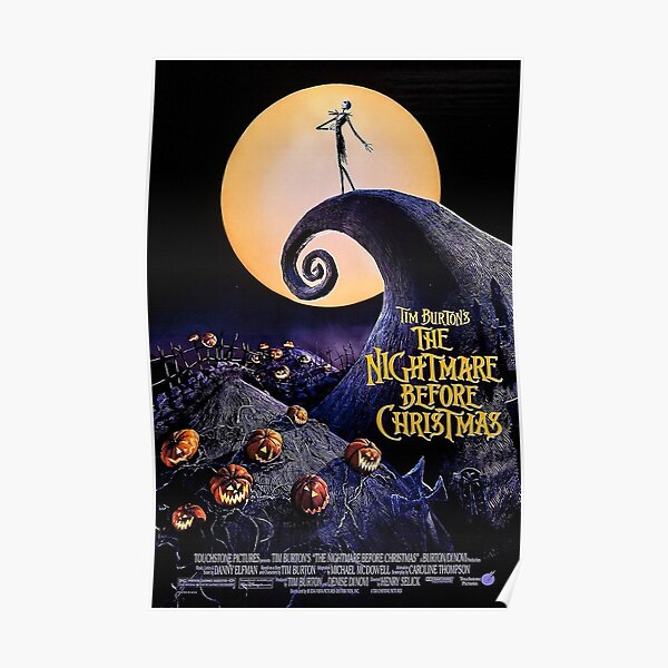 "The Nightmare Before Christmas Poster" Poster For Sale By Greggnagy ...