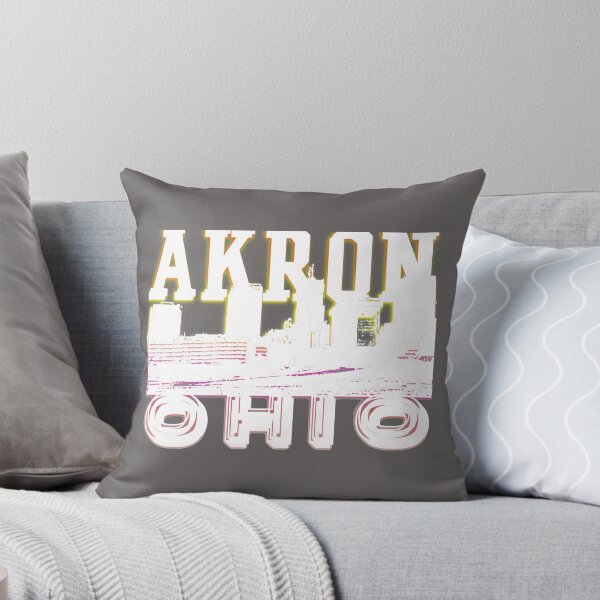 Item preview, Akron Ohio Skyline in Neon designed and sold by kathydodd19.