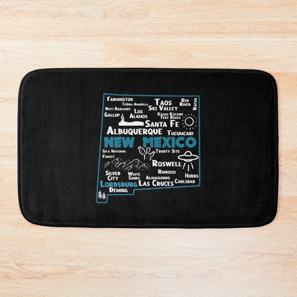 Item preview, Lordsburg map New Mexico Albuquerque Map Santa Fe Los Alamos, Taos,Roswell Las Cruces Deming Carlsba designed and sold by Melanie5594124.