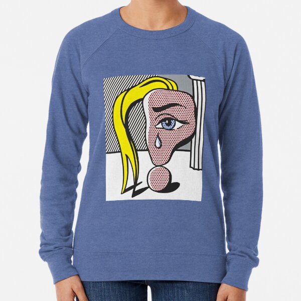 Pop Art Sweater Modern art Roy Lichtenstein Sweatshirt Drowning Girl Abstract art Art Lover Gift