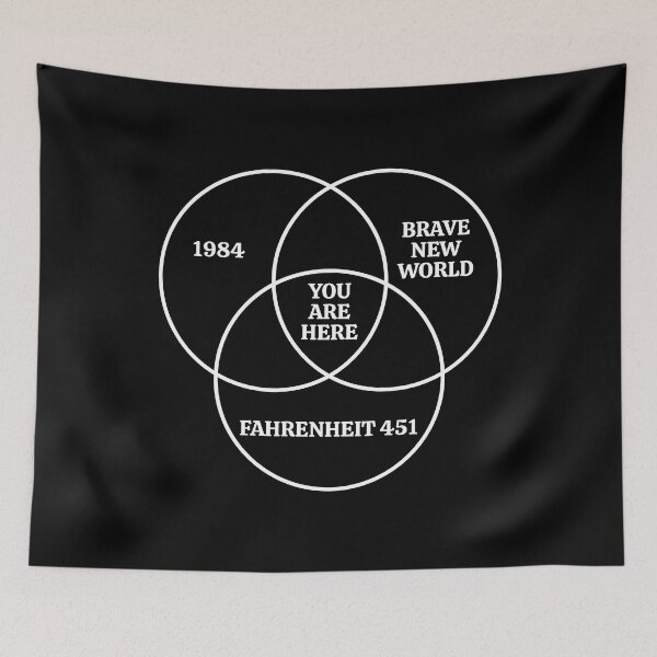 Item preview, 1984 Brave New World Fahrenheit 451 Conspiracy designed and sold by Tatus Brinal.