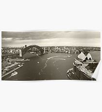 Sydney icons aerial Poster