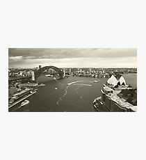Sydney icons aerial Photographic Print
