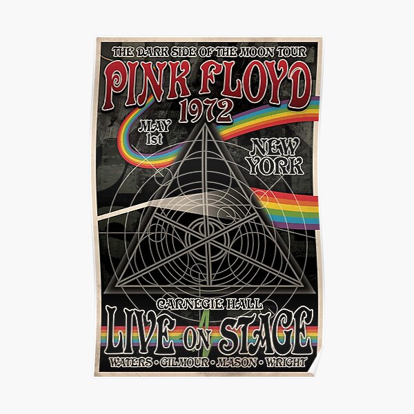 affiche de pink floyd 1972 Poster