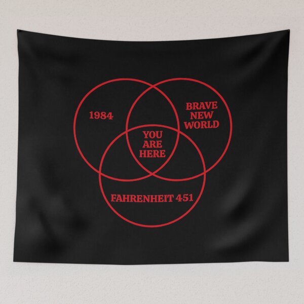 Item preview, 1984 Brave New World Fahrenheit 451 Conspiracy designed and sold by Tatus Brinal.