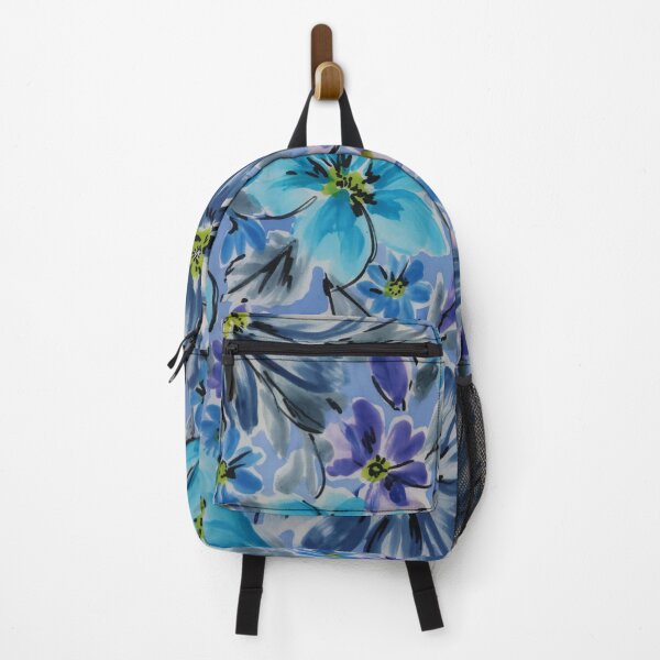Item preview, Blue Watercolor Flowers designed and sold by Leslie Rogers Todder.