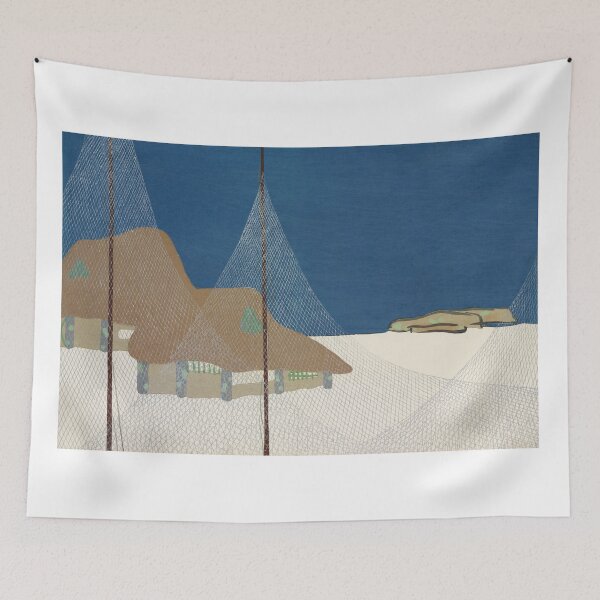 Item preview, FISHING VILLAGE FROM MOMOYOGUSA. KAMISAKA SEKKA (1909-1910) designed and sold by metaweb.