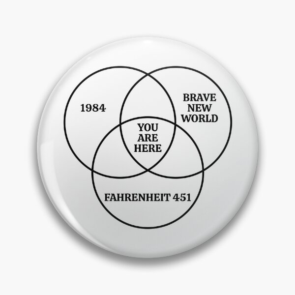 Item preview, 1984 Brave New World Fahrenheit 451 Conspiracy designed and sold by Tatus Brinal.