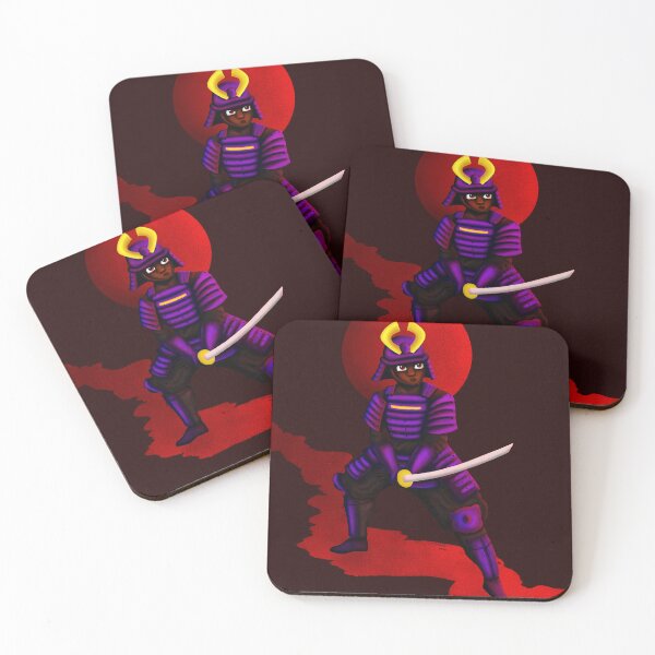 Item preview, Re: Black and Blue Samurai in Red Darkness designed and sold by Dominique Harness.